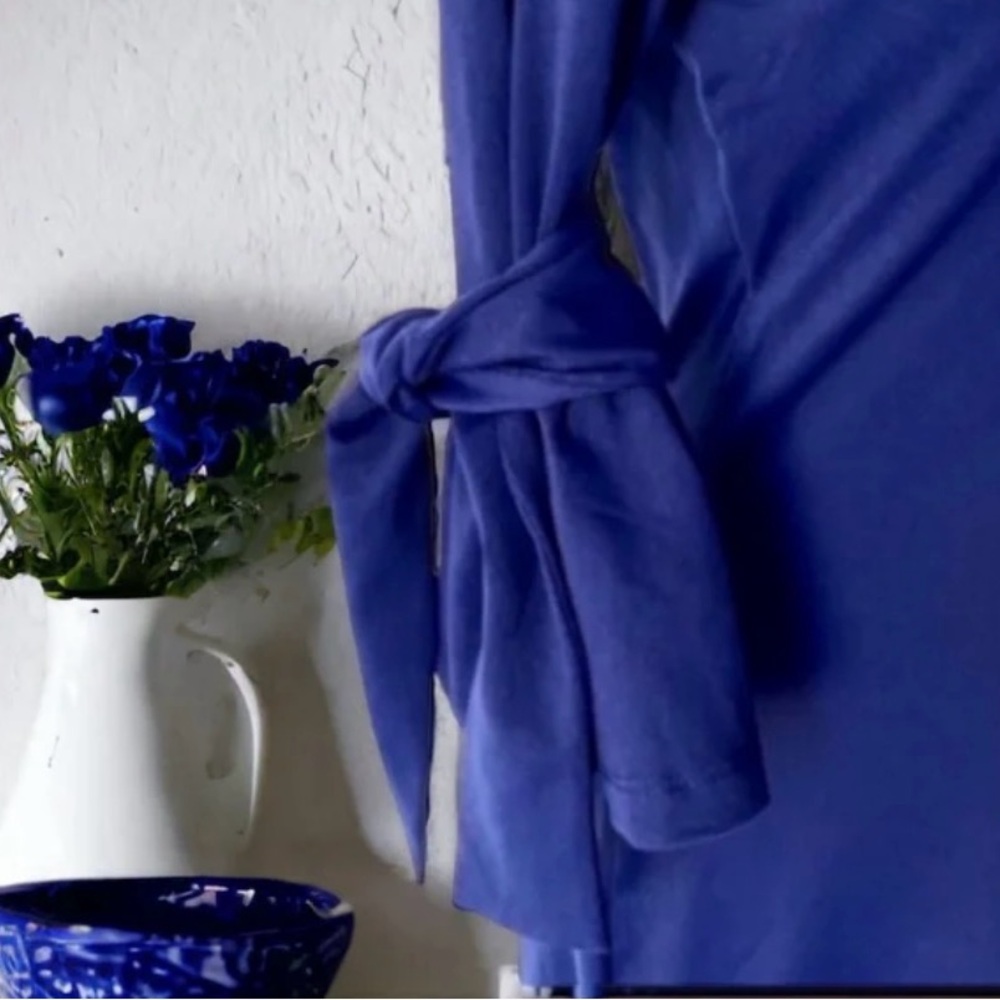 Susana Monaco Deep Sea Blue Bell Sleeve Dress By Revolve - Picture 7 of 15